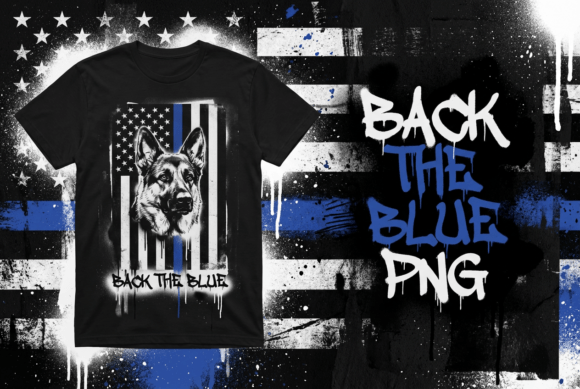 Back the Blue Police K9 American: Design Guide