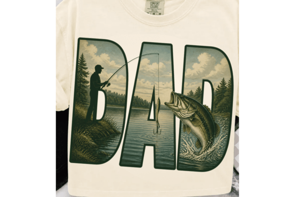 Bass Fishing Dad PNG: The Perfect Father's Day Design Asset