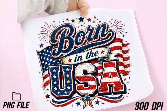 Born in the USA PNG: Your Go-To for Patriotic Projects