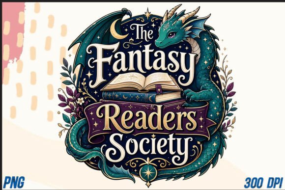 Fantasy Readers Society Dragon Book PNG: A Design Deep Dive