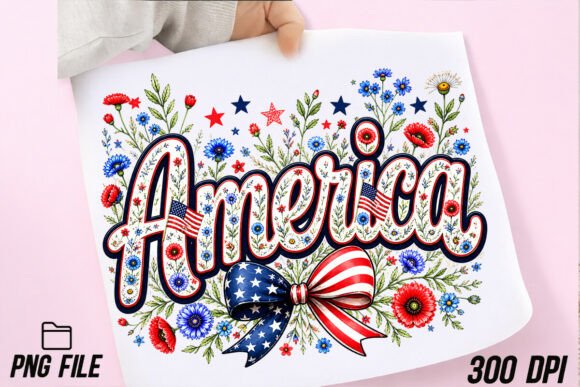Loral PNG: A Versatile Patriotic Design Asset for Your Projects