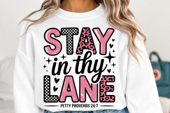 Stay in Thy Lane PNG: An Inspirational Design Asset