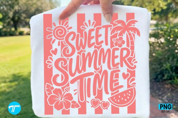 Striped Sweet Summer Time Trendy Shirt: A Fresh Take on Warm-Weather Graphics