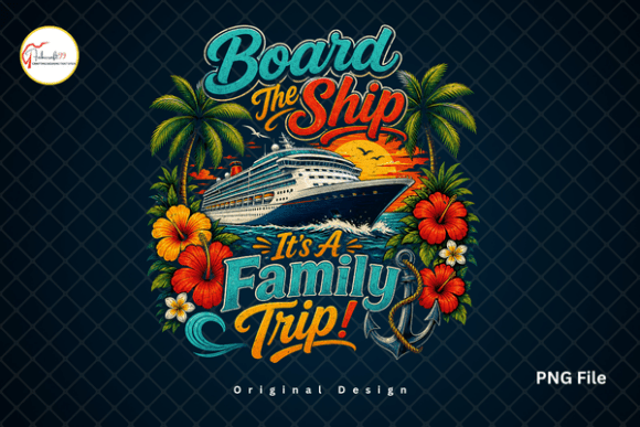 Summer Vacation Family Cruise Squad PNG: Your Ticket to Tropical Design