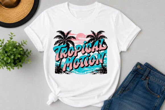 Tropical Motion – Retro Beach Sunset Typ: More Than Just a Font