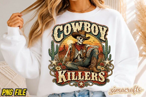 Unleashing the Retro Cowboy Killers Western PNG Aesthetic