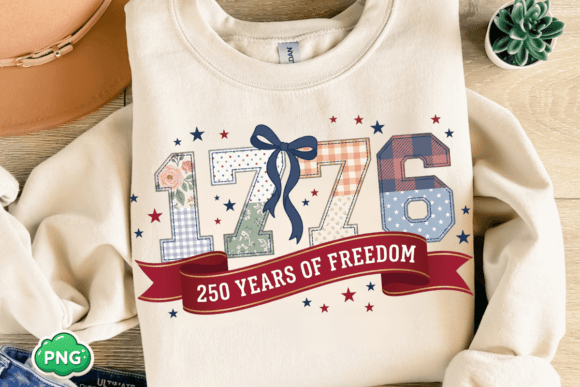 USA 250th Anniversary PNG: Patchwork Png for Patriotic Designs